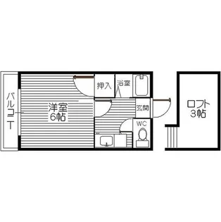 エスピエル原田【0102号室】の間取り