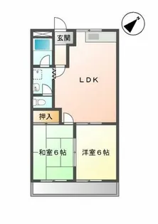 エルモリカワ【1階】の間取り