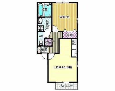 ルミエール・K【1階】の間取り