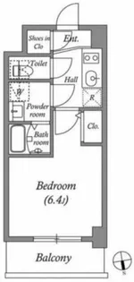 アドバンス西梅田ビオス【7階】の間取り