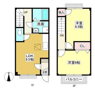 愛知県額田郡幸田町大字菱池字荒田【タウンハウス】の間取り