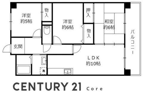 アストレア吉田【1階】の間取り