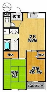 フラワーハイツ【101号室】の間取り