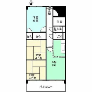 丸岡ビル【502号室】の間取り