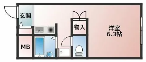 サンプレイス明石【1階】の間取り