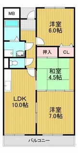 グランドール木下【4階】の間取り