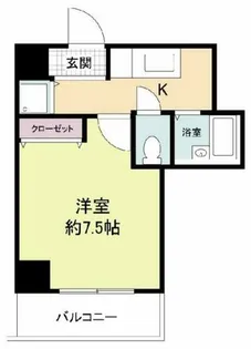 グラマシー心斎橋東【4階】の間取り