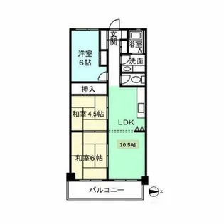 SAKATA HEIGHTS【A-6号室】の間取り
