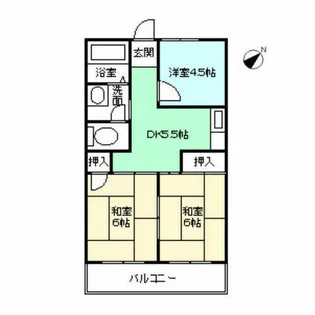 長坂ビル【202号室】の間取り
