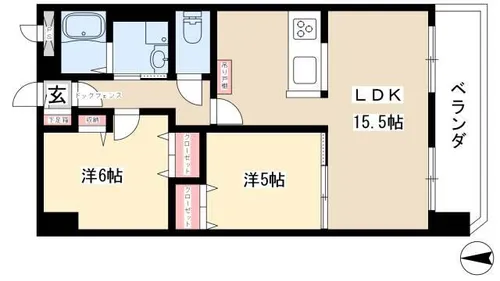Lotus覚王山【8階】の間取り