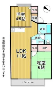 ジョイフル東生駒 B棟【2階】の間取り