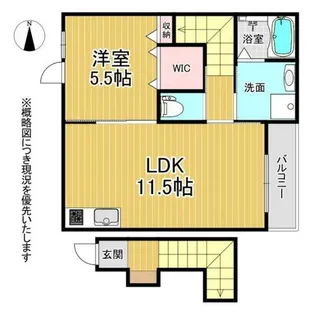 Poire東生駒【2階】の間取り