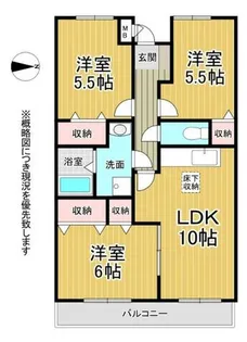クール ヴェルビュ【1階】の間取り