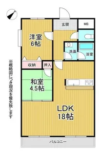 JSC生駒【3階】の間取り