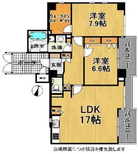 ビアンプラッセ【4階】の間取り