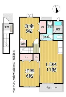 ガーデンハウスMU B棟【2階】の間取り