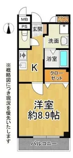 セレーノ東生駒B棟【1階】の間取り