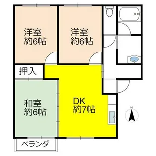 ARK-浜17【103号室】の間取り