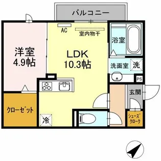 アメニティ橋口【2階】の間取り