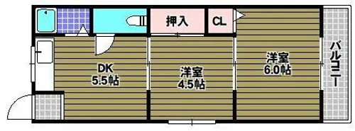 狭山桜台マンション【4階】の間取り
