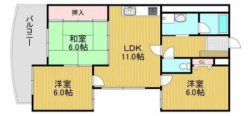 ライオンズマンション千代田柳風台【3階】の間取り