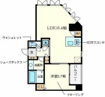 フォレステージュ西本町【4階】の間取り