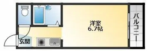 コーポアイズ【3階】の間取り
