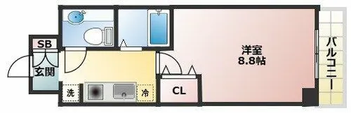ジュネス東住吉弐番館【5階】の間取り