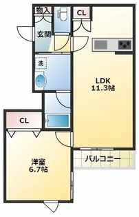 Light Perform【3階】の間取り