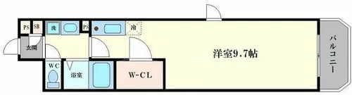 コンフォート谷町【502号室】の間取り
