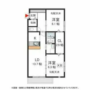 スリーディーガーデン本山【5階】の間取り