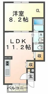 イムヌ・ア・ラムール垂水【1階】の間取り