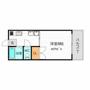 コーポせいまA【2階】の間取り
