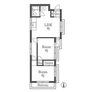 堤SHビル【302号室】の間取り