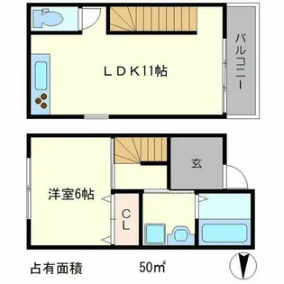 セレナ御所東【1階】の間取り