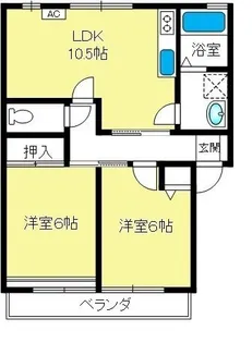 ノースファミール【102号室】の間取り