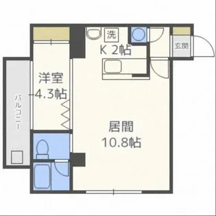 ANNTS(アンツ)【603号室】の間取り