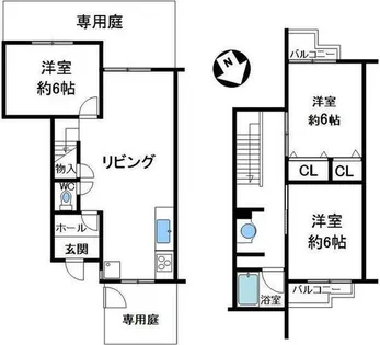 鈴蘭泉台第二住宅5号棟【1階】の間取り