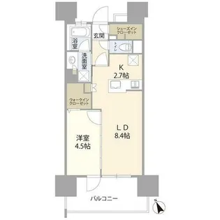 プレディア名古屋城西(060009)【5階】の間取り