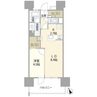 プレディア名古屋城西(060009)【5階】の間取り