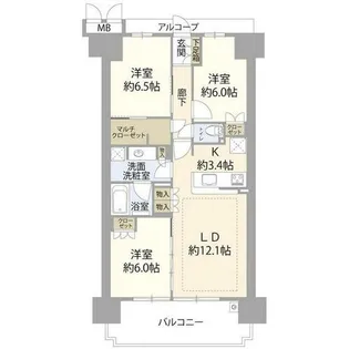 ジオ阪急水無瀬ハートスクエア(0003953)【5階】の間取り