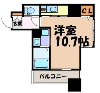 SPACE BEAT【8階】の間取り