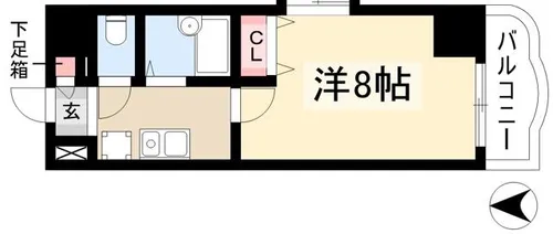 現代ハウス大須【806号室】の間取り