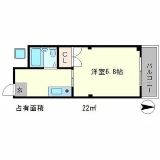 メゾン谷【2階】の間取り