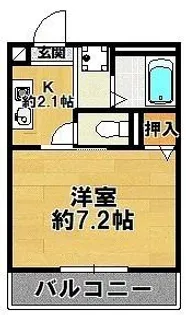 れんげハイツ【1階】の間取り