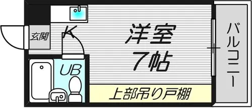 コーポウエスト守口【3階】の間取り