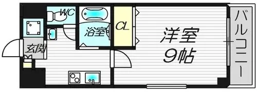 ルミエール姫里【6階】の間取り