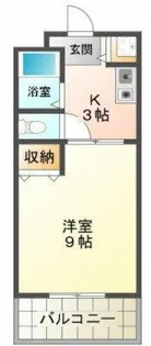 ピアハイツB棟【3-A号室】の間取り