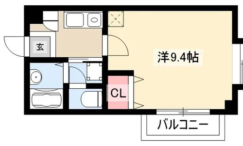 シティライフ藤ヶ丘南1号館【406号室】の間取り
