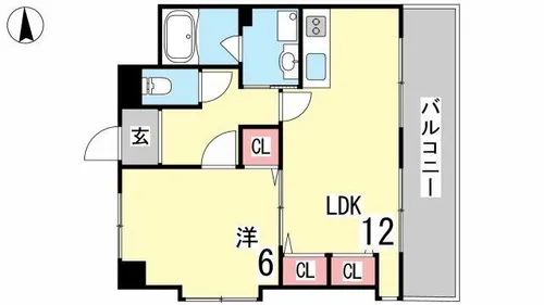 アヴァンセ岡本【5階】の間取り